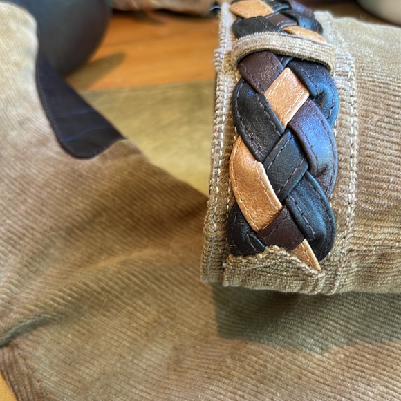 Dolce & Gabbana Heeled Boots in Corduroy and Brown Leather - Picture 10 of 16